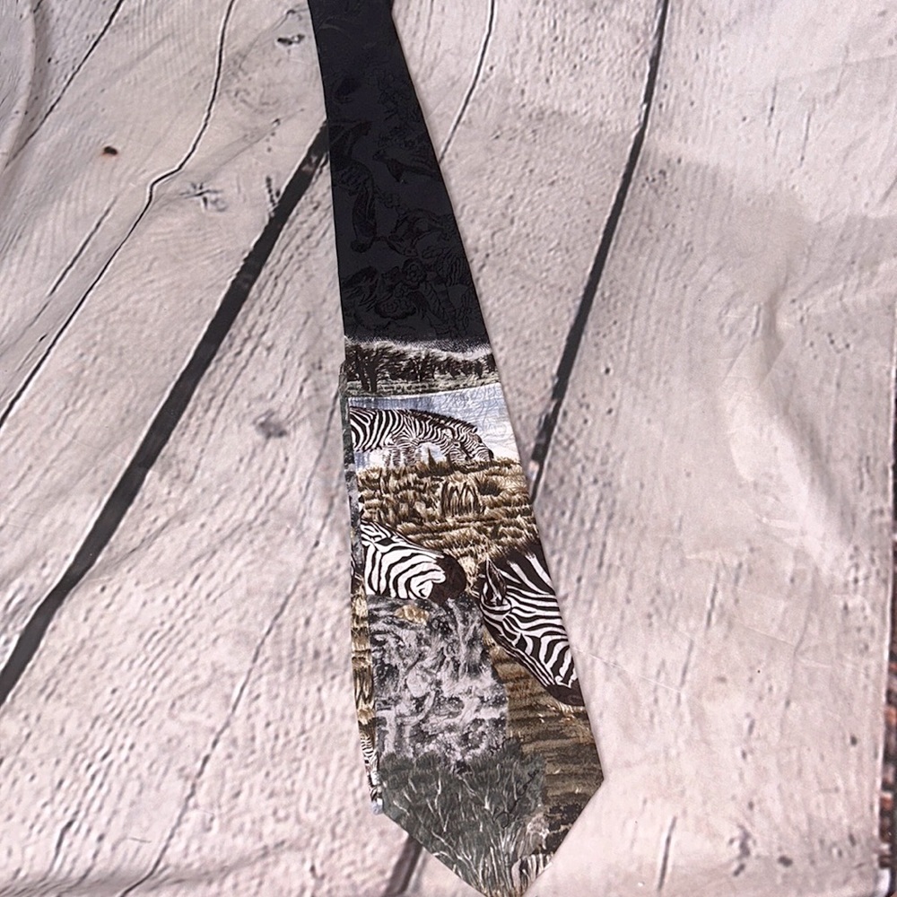 The Greenwich Workshop Zebra By Simon Combes Tie Brand New W/Tags
